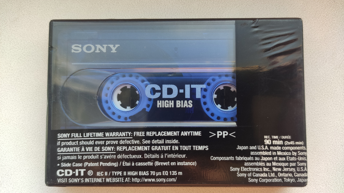 Assembled in Mexico. Japan and USA components. 