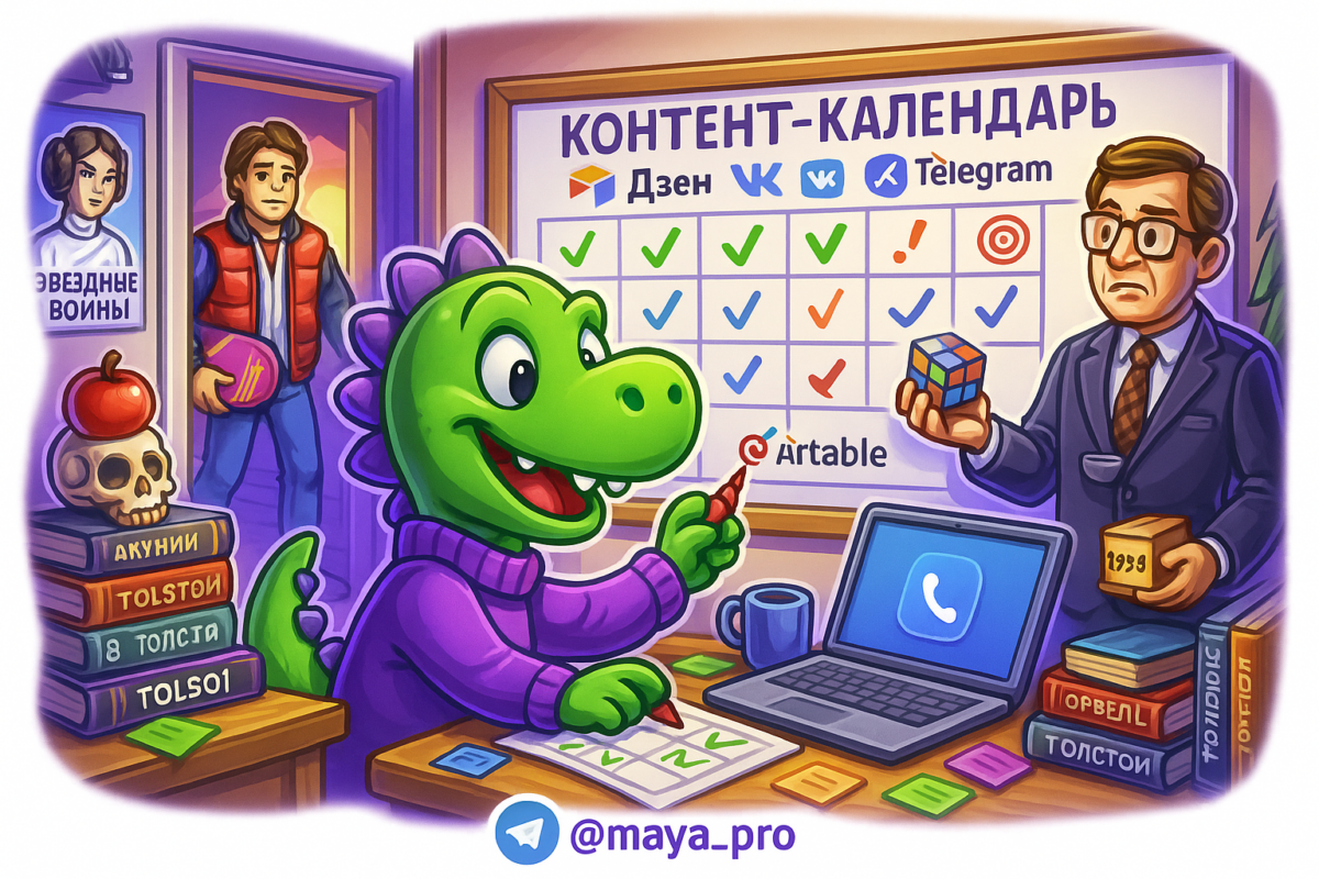    Контент-календарь: как автоматизация превратила хаос в успех для Dzen, VK и Telegram на Airtable Артур Хорошев