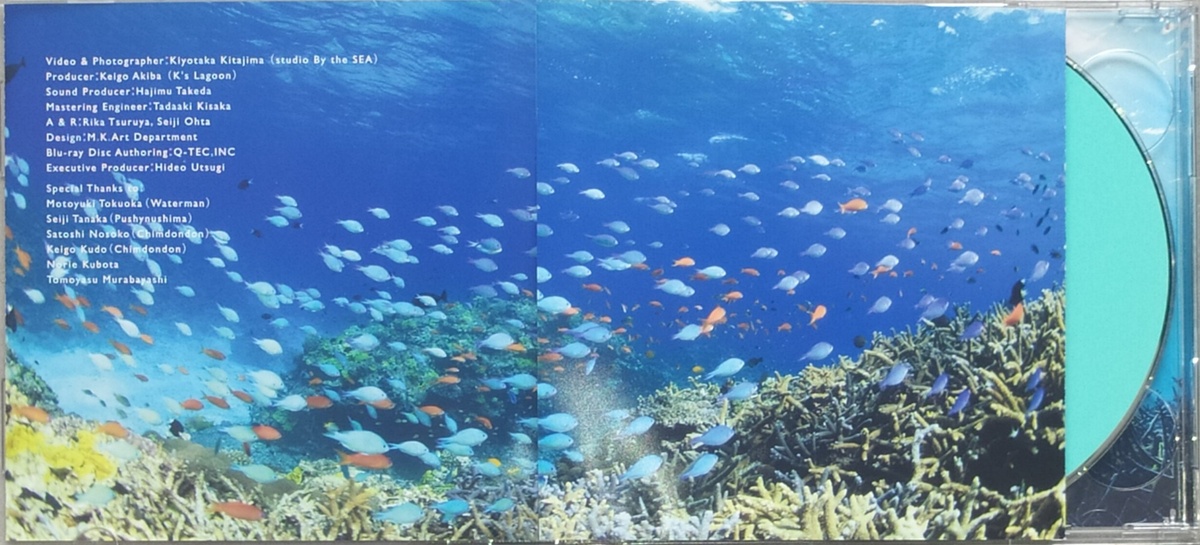 Hajimu Takeda "Nature Therapy Aqua" CD + Blu-ray - credits