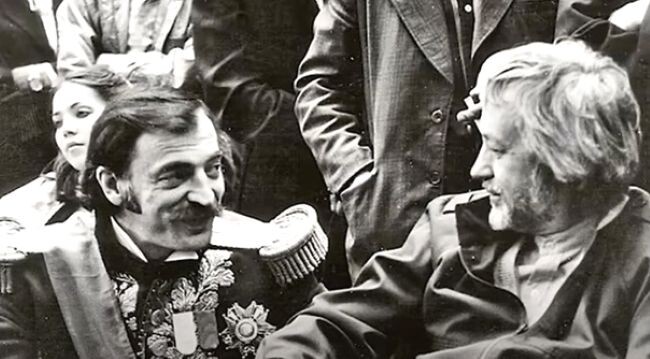 Михаил Боярский и Георгий Юнгвальд-Хилькевич на съемках фильма "Узник замка Иф". Фото: ВКонтакте