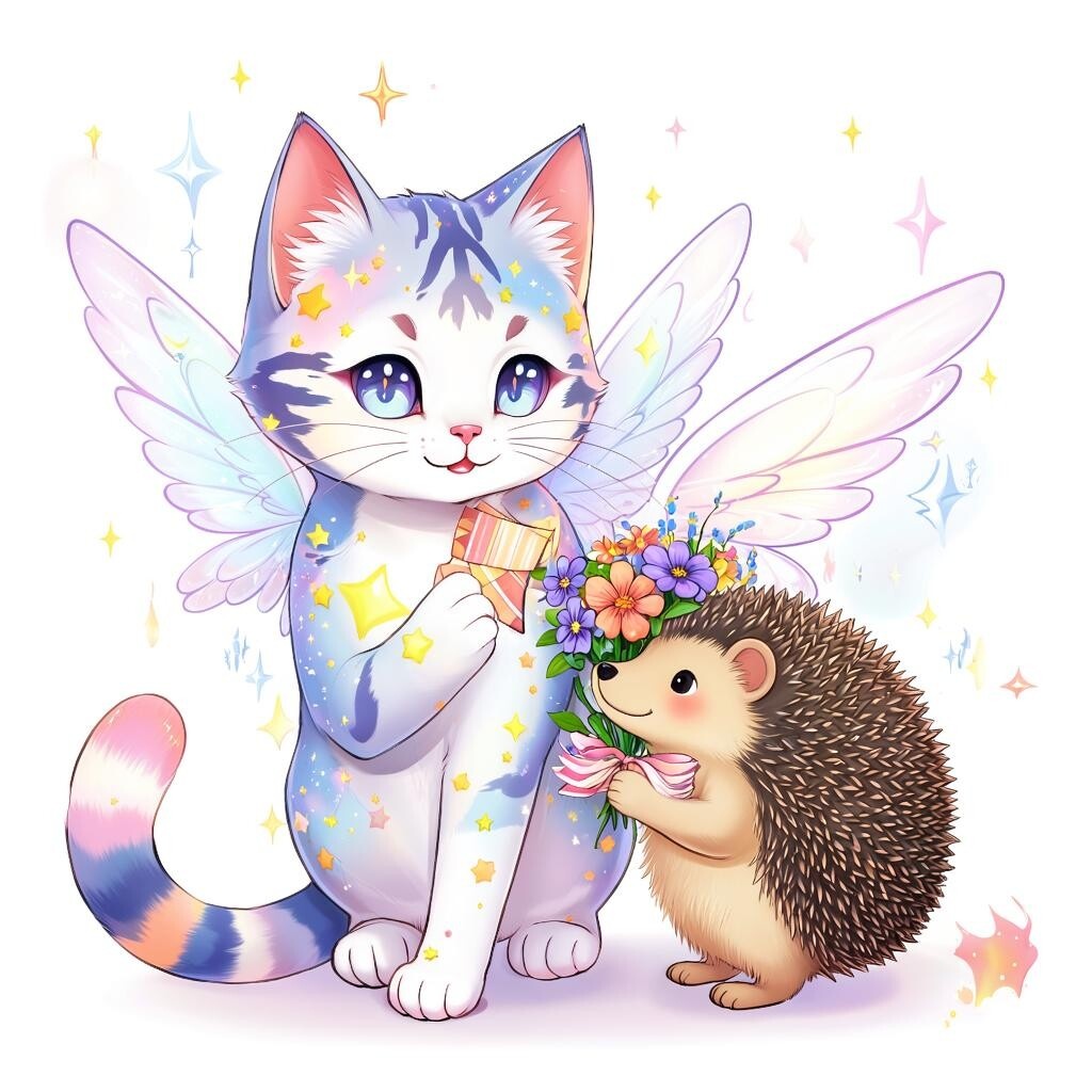 Кошь и Ёж. Холст, масло...