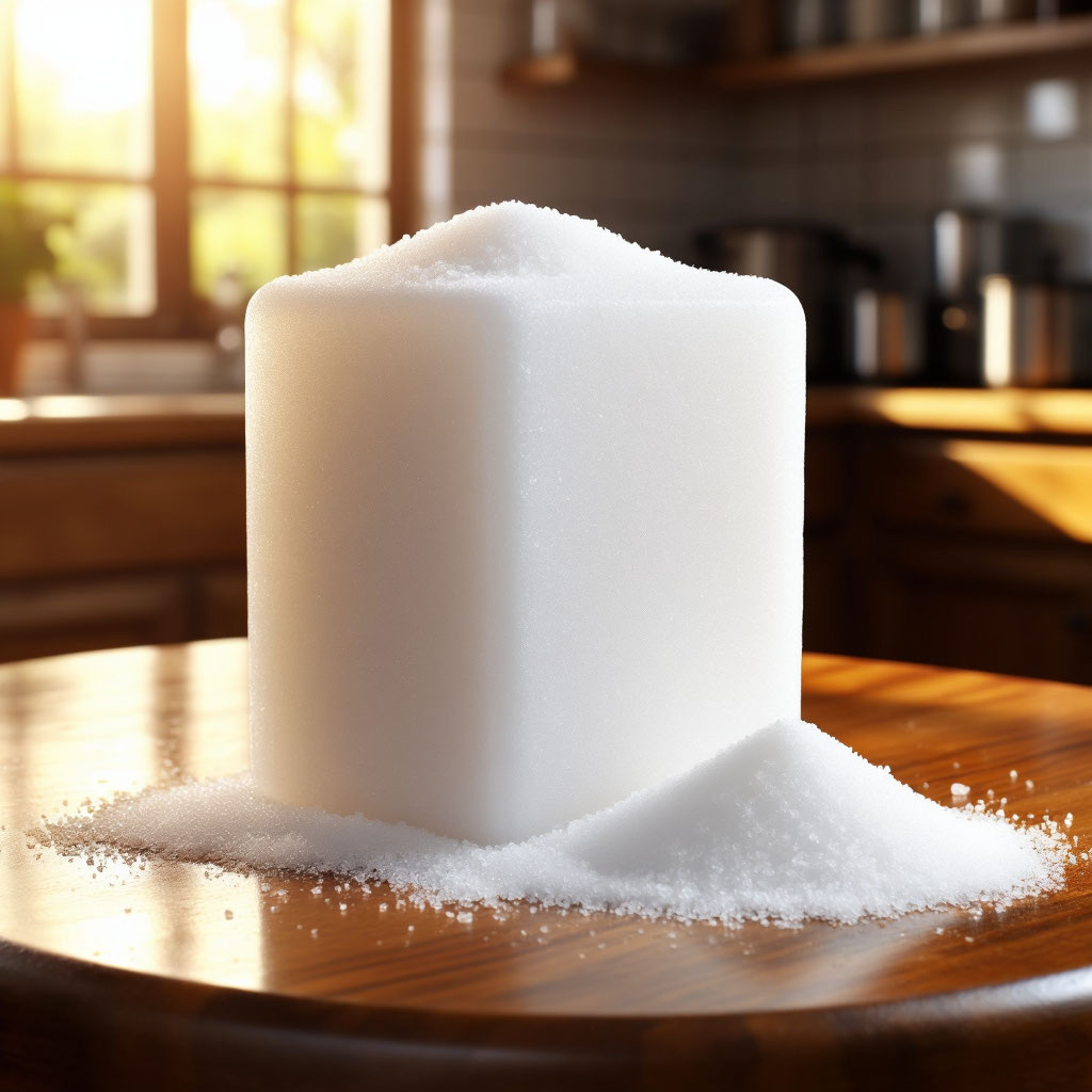 Много белого сахара. Художник: нейросеть Алиса