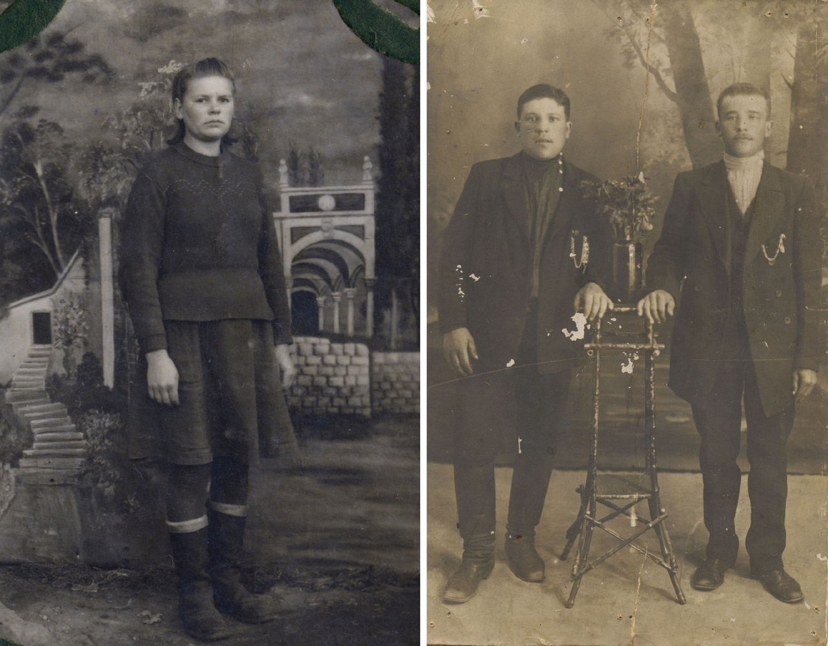 Фотографии 1950-х гг. и начала ХХ в. из семейного архива Николая Вадимовича Рюмина из г. Белозерска, уроженца затопленного села Крохино