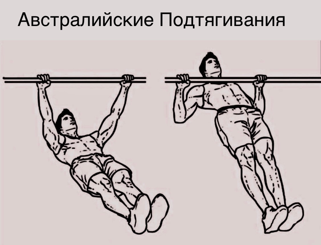  Как делать австралийские подтягивания на турнике: техника, польза и секреты  
