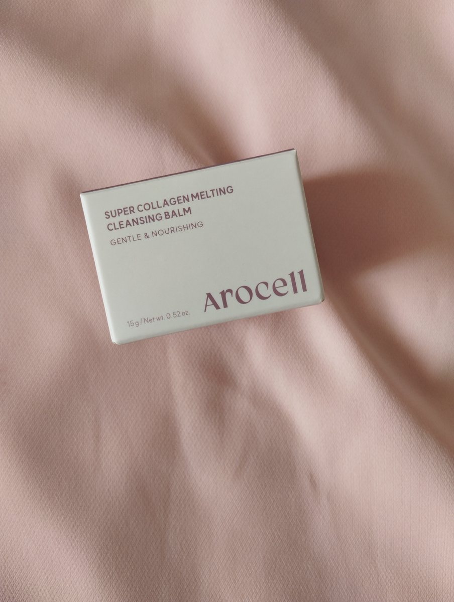 Гидрофильный бальзам для снятия макияжа Arocell Super Collagen Melting Cleansing Balm. 