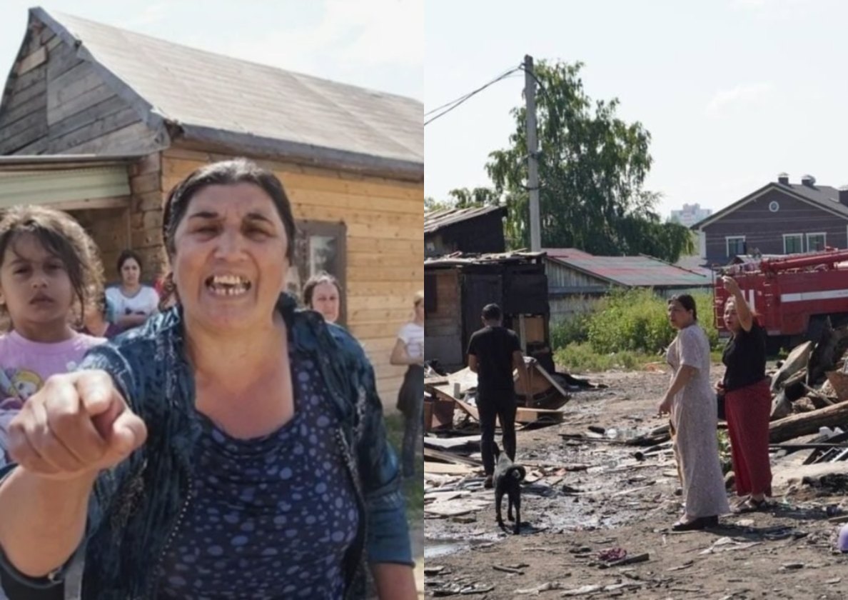 Уставшие от беспредела цыган местные спалили им 6 домов, а теперь «кочевые» нагло потребовали от властей: «Верните всё или пойдем в суд!»