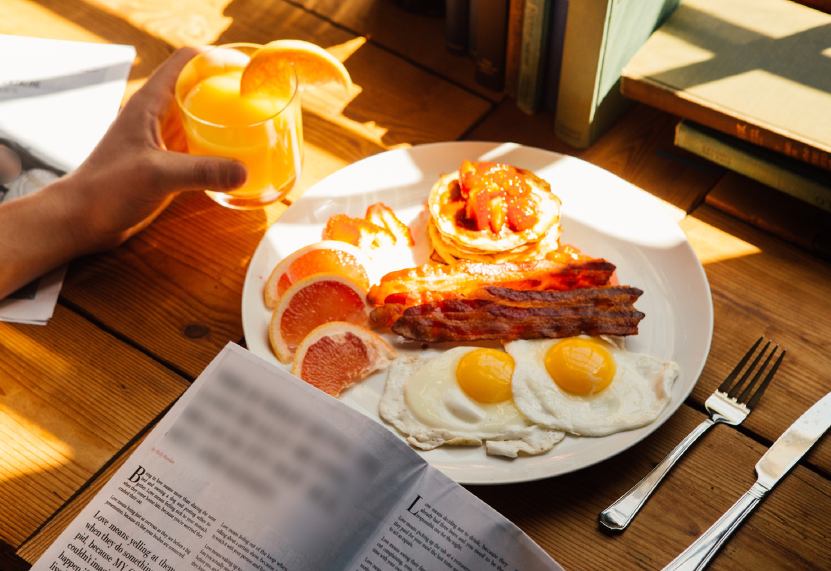To make a delicious breakfast...