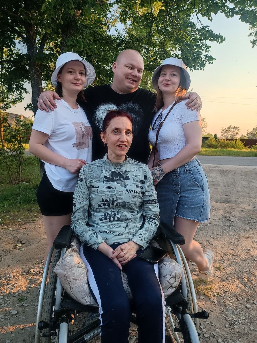 В Уляхино с дочками 