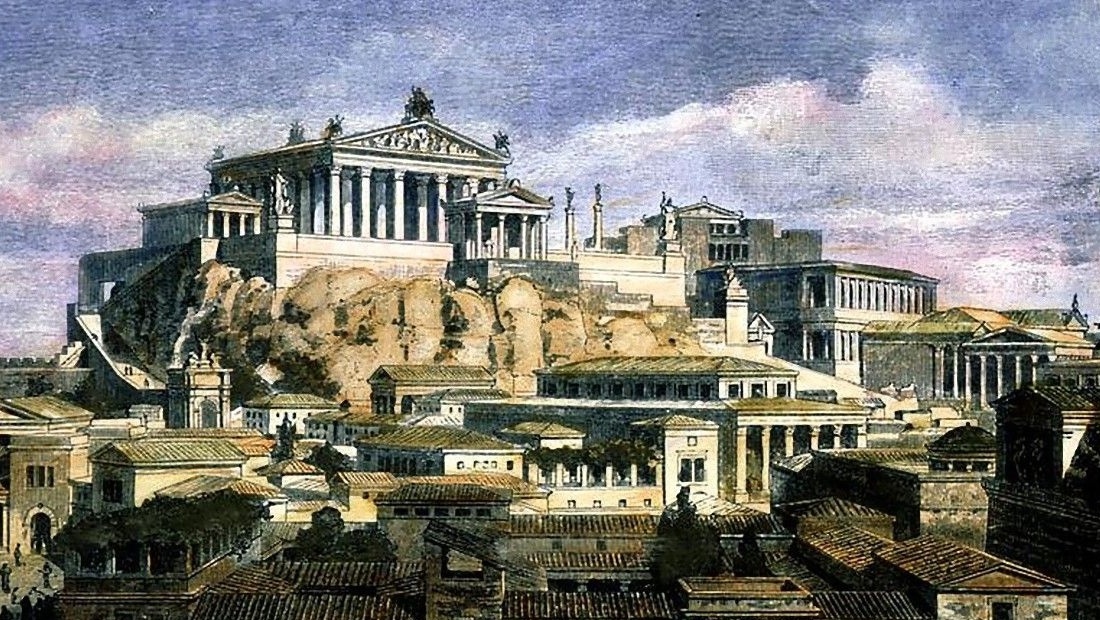 Капитолий – но, верней, как это могла выглядеть согласно реконструкции