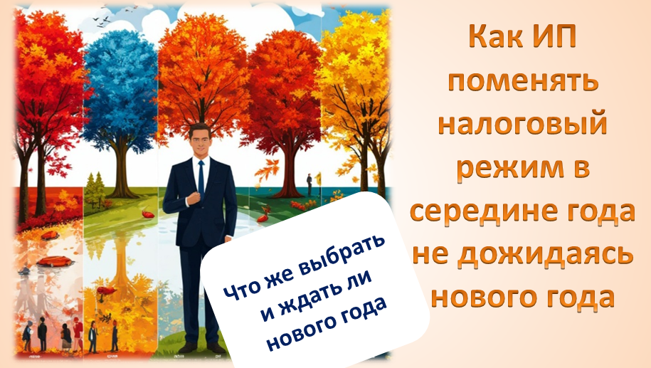 Рисунок. Как ИП поменять налоговый режим в середине года и не дожидаясь нового года
