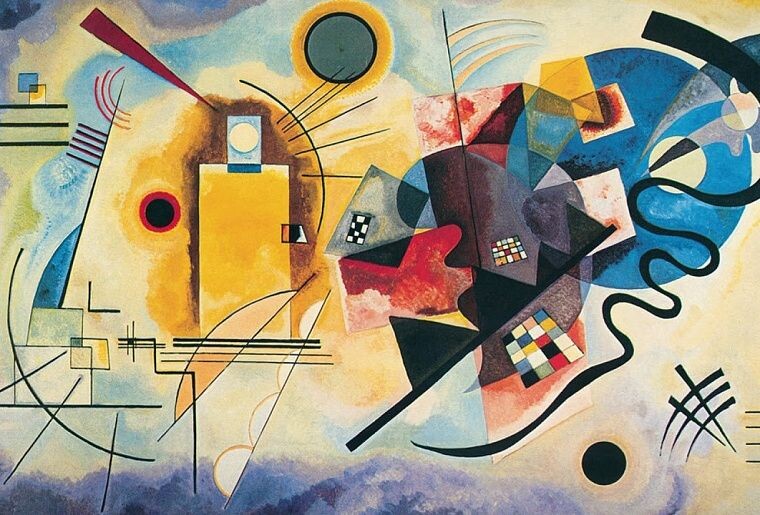 В. Кандинский «Жёлтое-красное-синее» (1925)