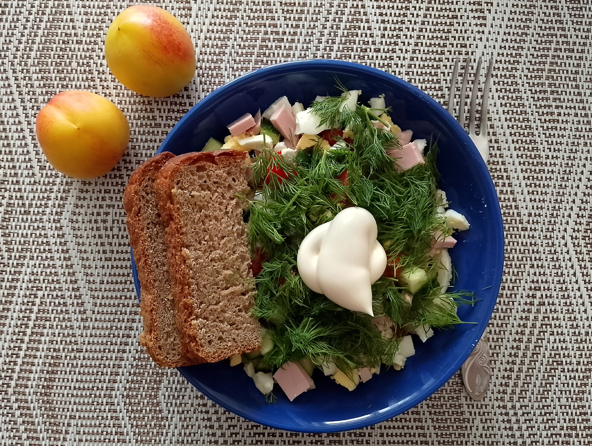 Мой сегодняшний обед, фото автора