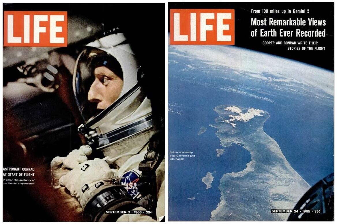 Коллаж автора из обложек журнала "LIFE".