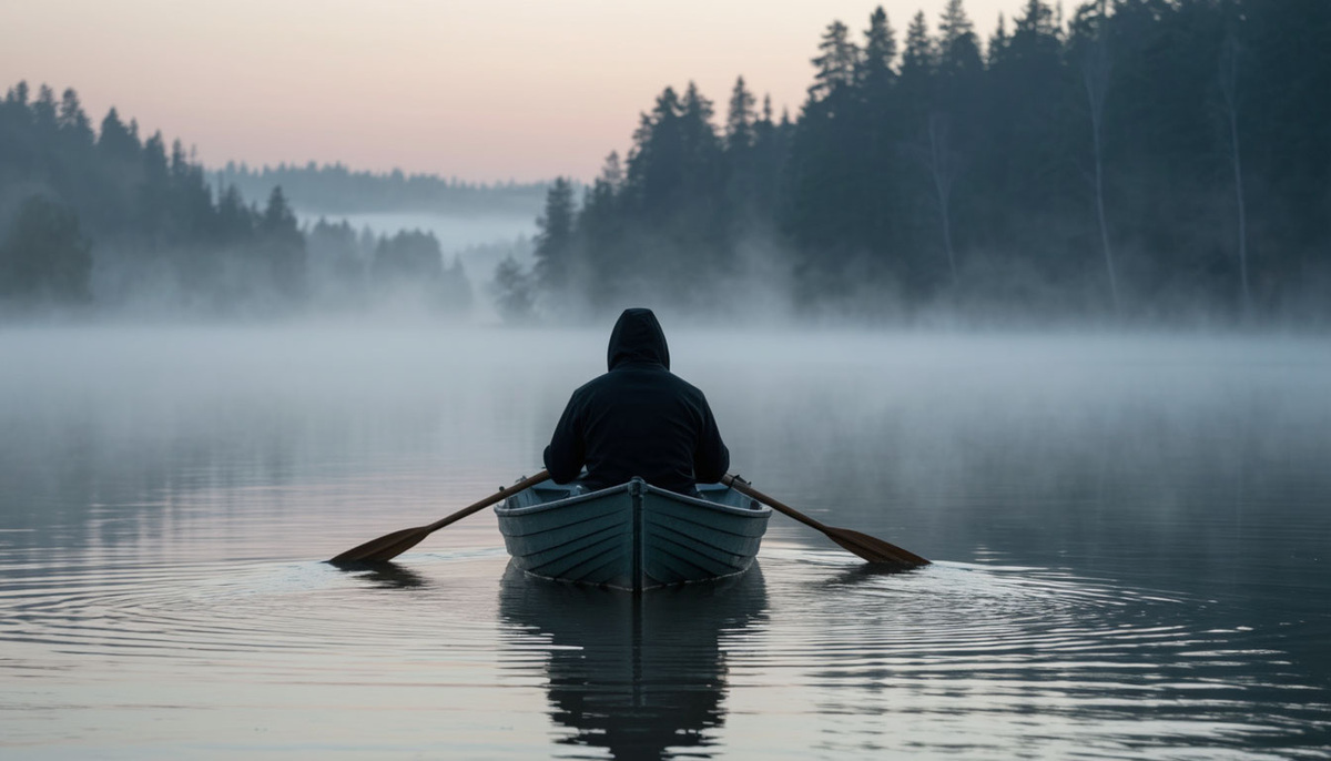 Странный лодочник.