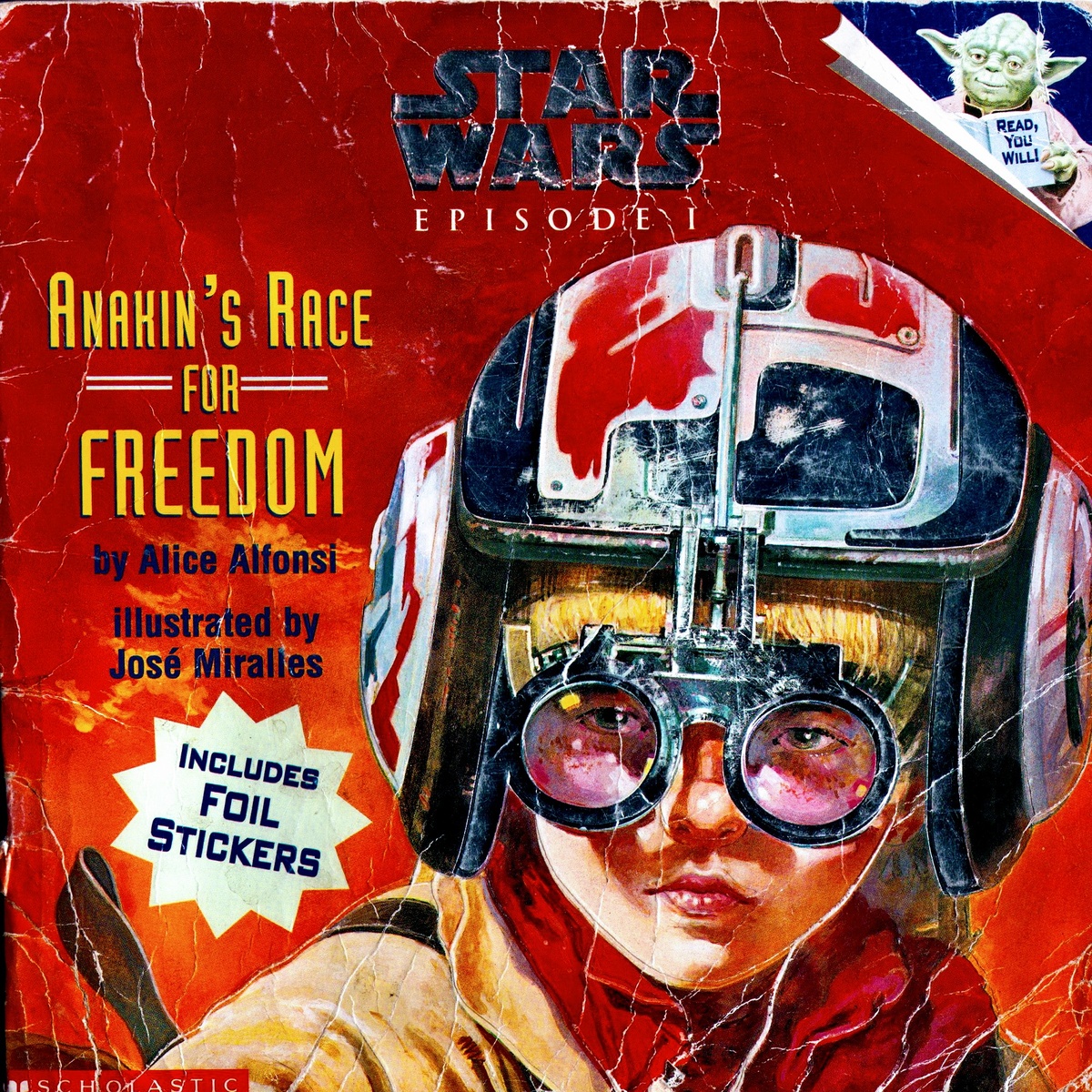 Star Wars Episode I: Anakin's Race for Freedom by Alice Alfonsi, illustrated by Jose Moralies из серии Read,  you will! Издательство Random House, 1999.