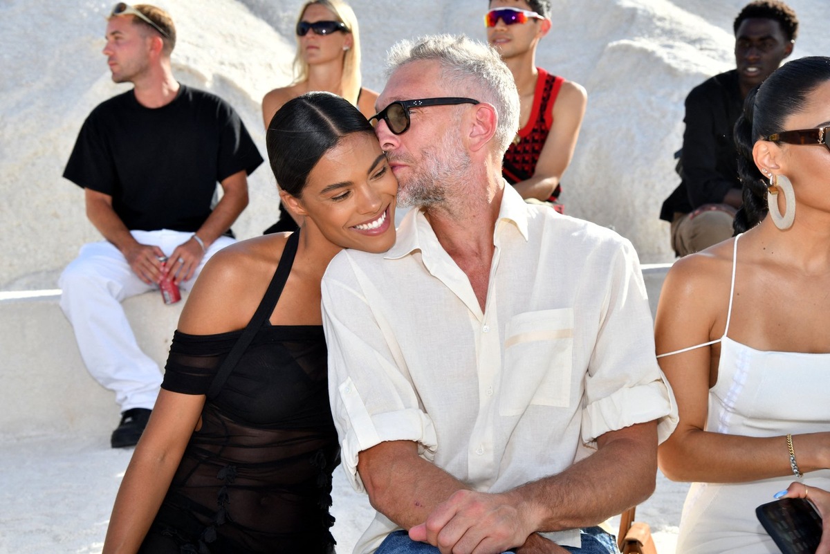    Венсан Кассель и Тина Кунаки