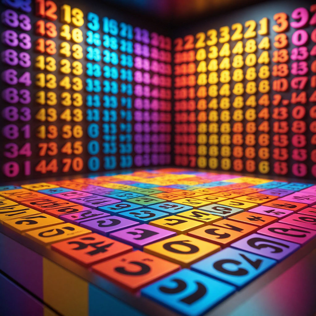 Пример объёмной таблицы умножения Николая Рукмитд-Дмитрук