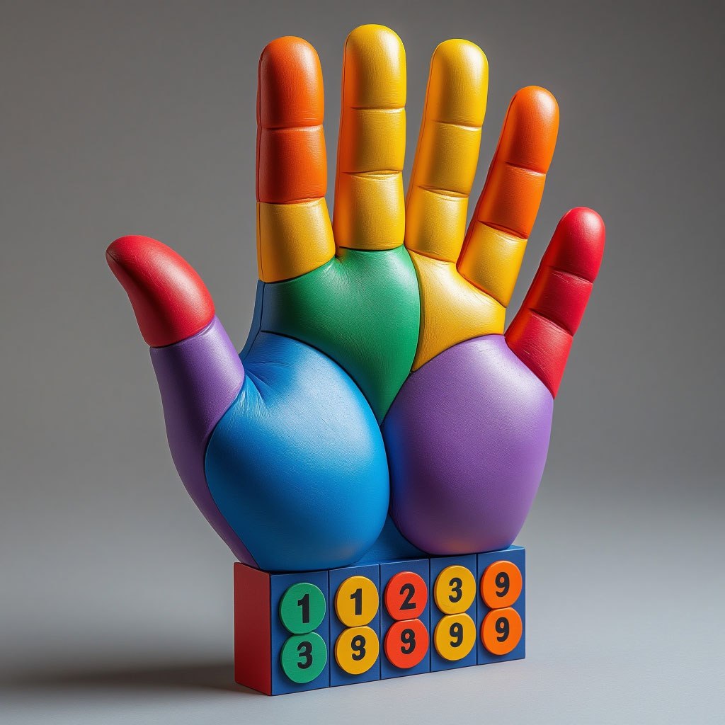 ©Образный пример объёмной таблицы умножения разработанный на базе нейросети Николаем Рукмитд-Дмитрук