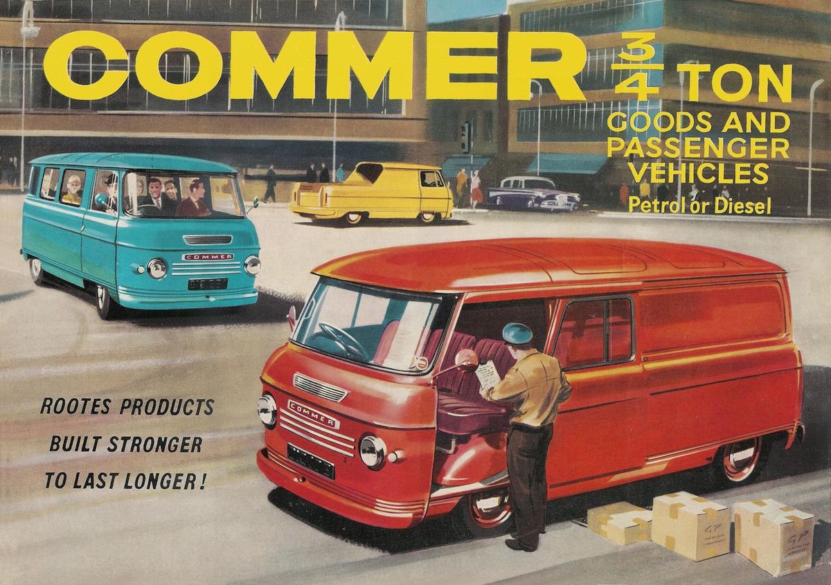 Commer FC в версиях пассажирского микроавтобуса, развозного фургона и пикапа