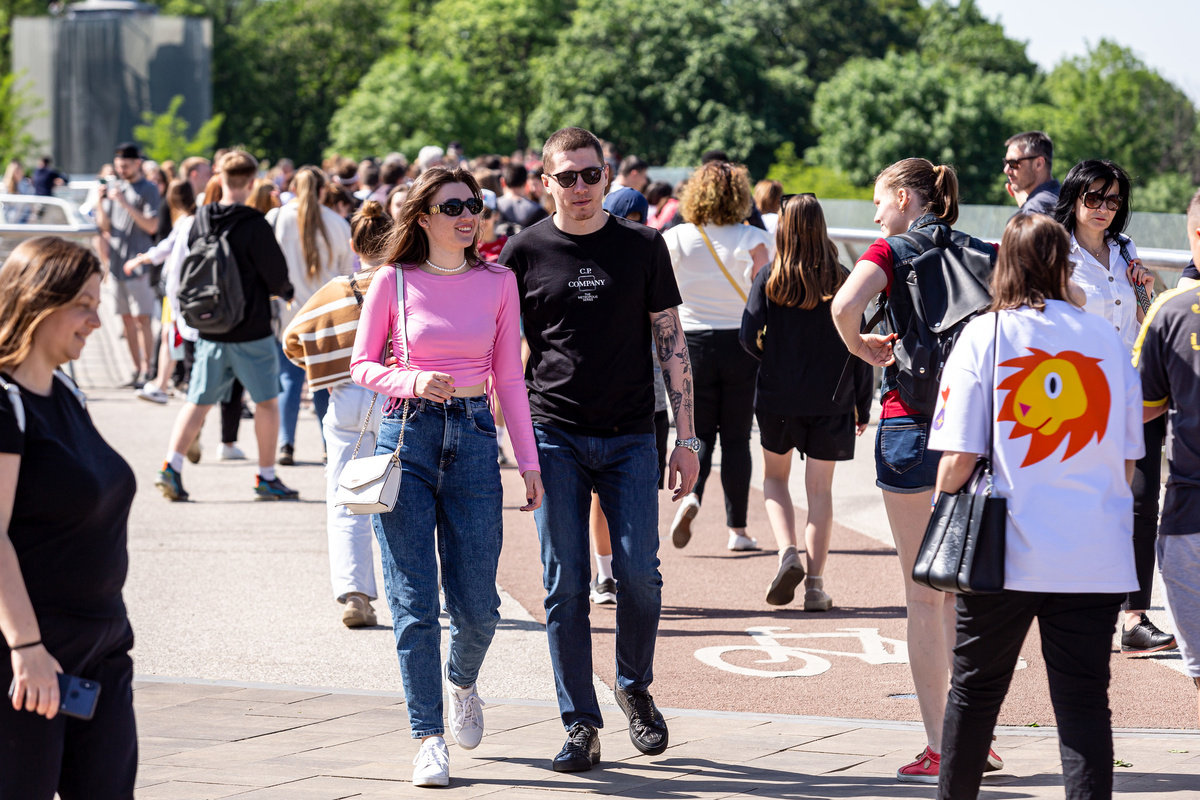     Жители Киева / Gettyimages.ru / Dominika Zarzycka / NurPhoto