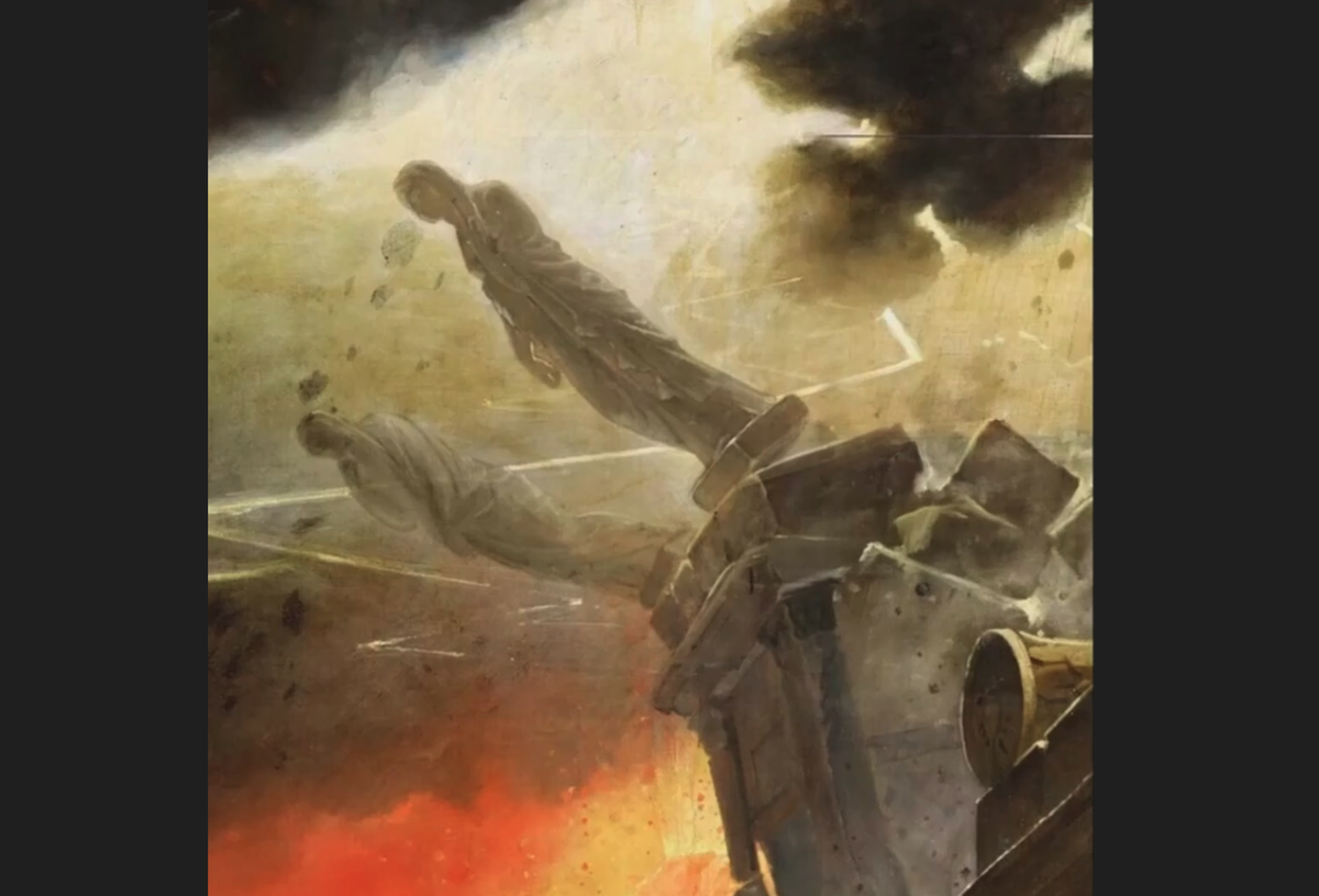 Карл Брюллов. "Последний день Помпеи", фрагмент картины.