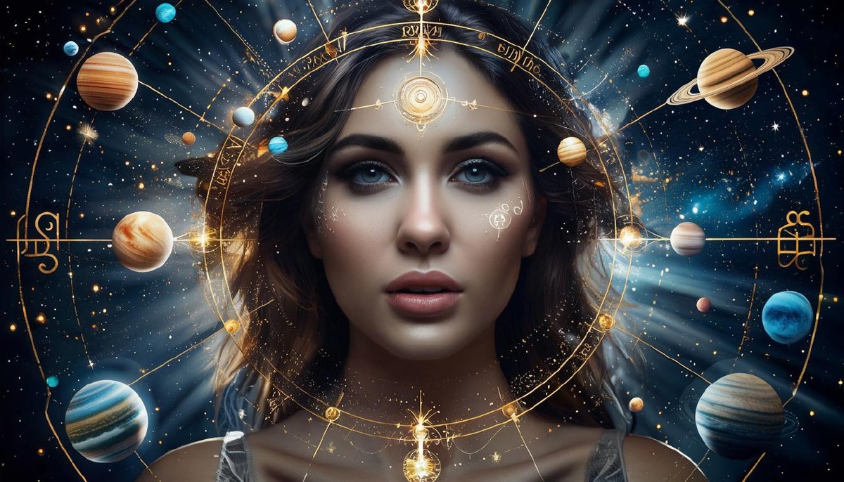 Астрология. Иллюстрация сгенерирована нейросетью