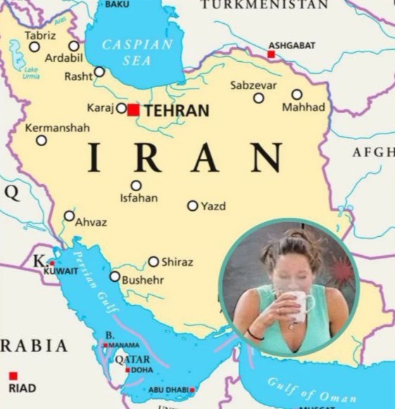 На карте показаны крупные города Ирана куда мигрировали из сельской местности.      