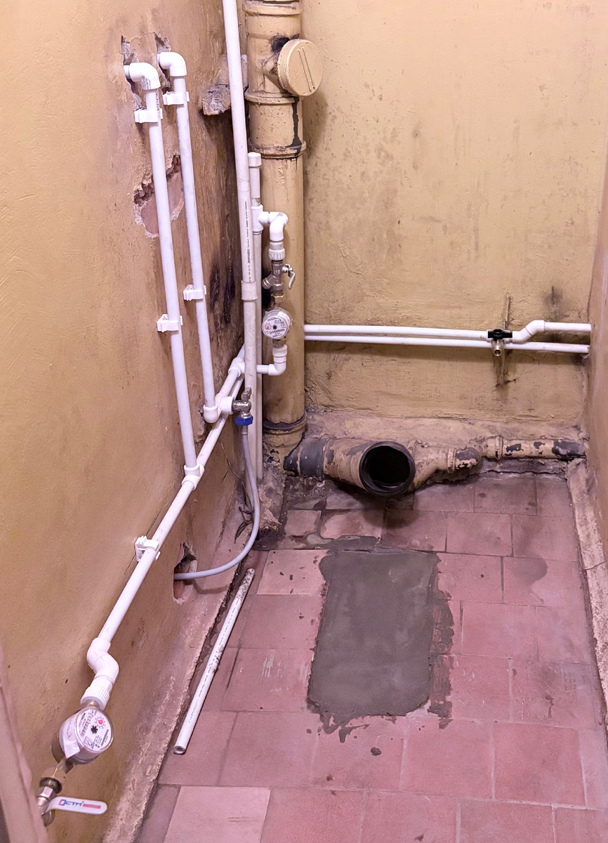 Разводка гвс и хвс по квартире