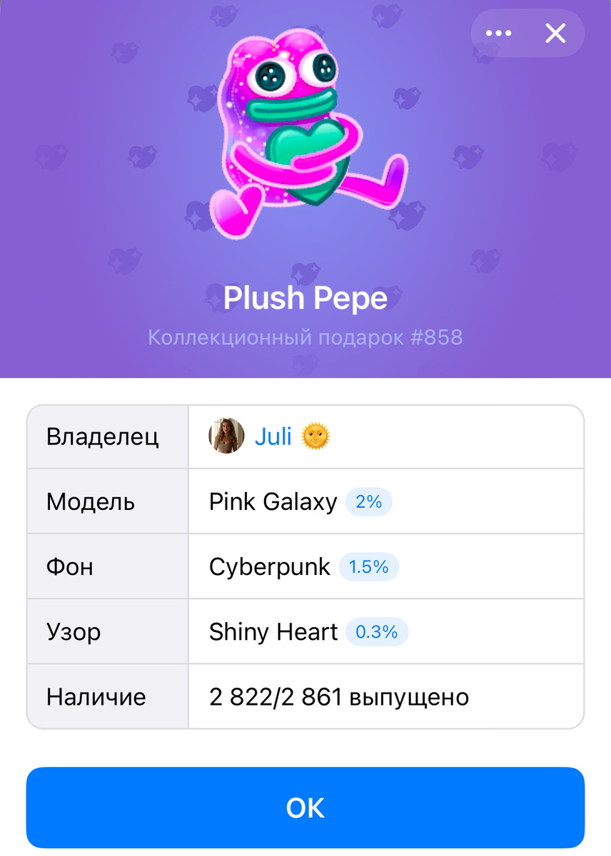 Подарок Павла Дурова своей девушке за 52000$