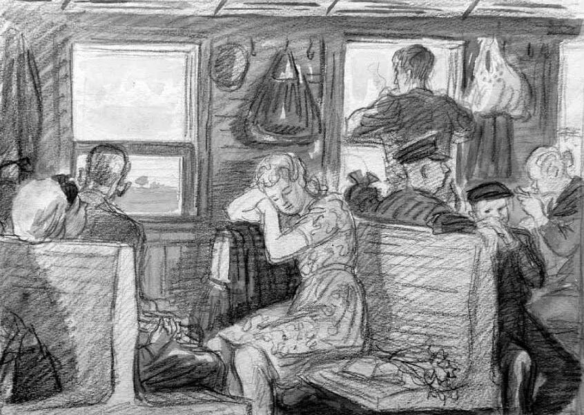 Случай в электричке // Илл.: Художник Липа Ройтер