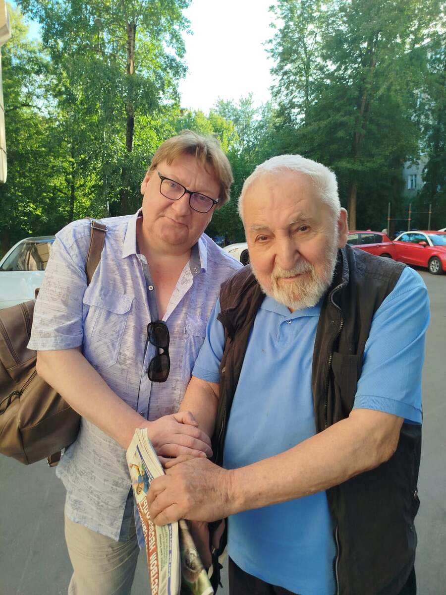 Автор канала "Пераново перо" Олег Перанов и Алексей Симонов. Фото Андрея Струнина