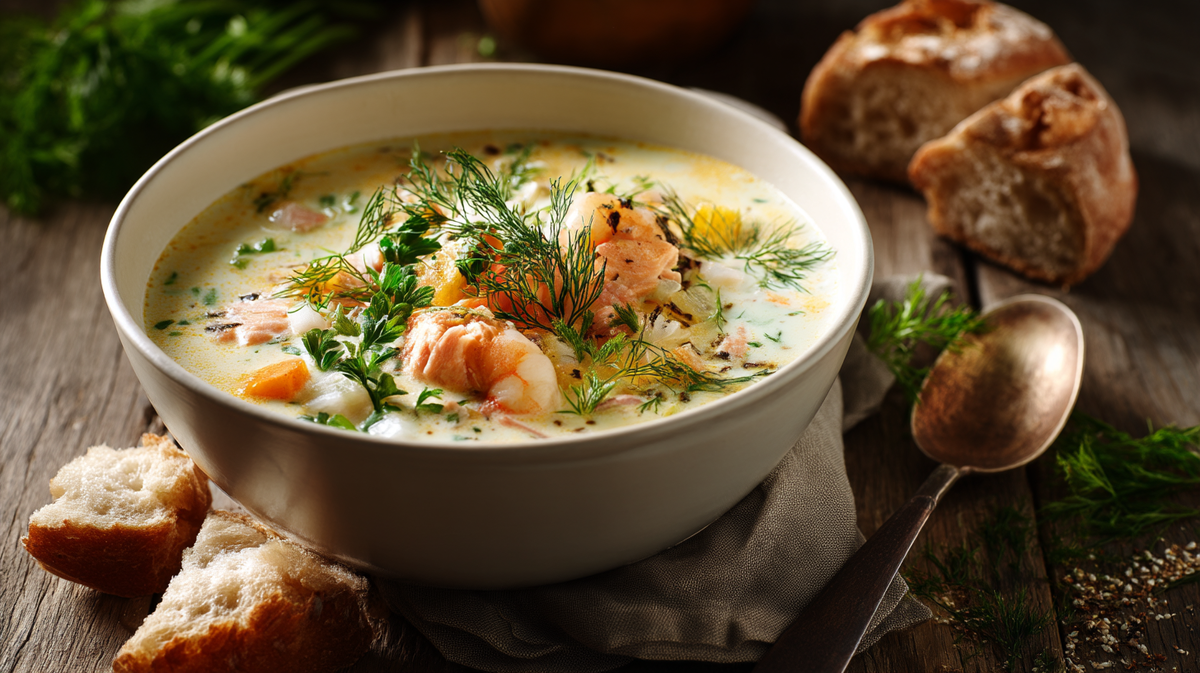 Рыбный суп по-норвежски