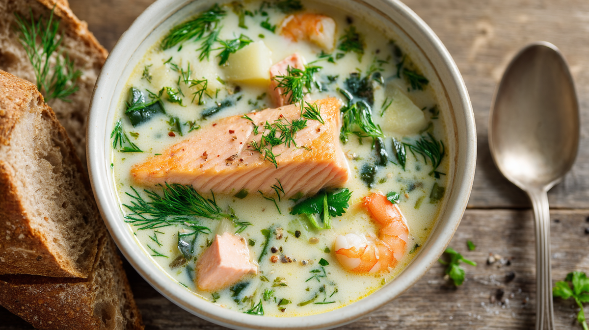 Рыбный суп по-норвежски