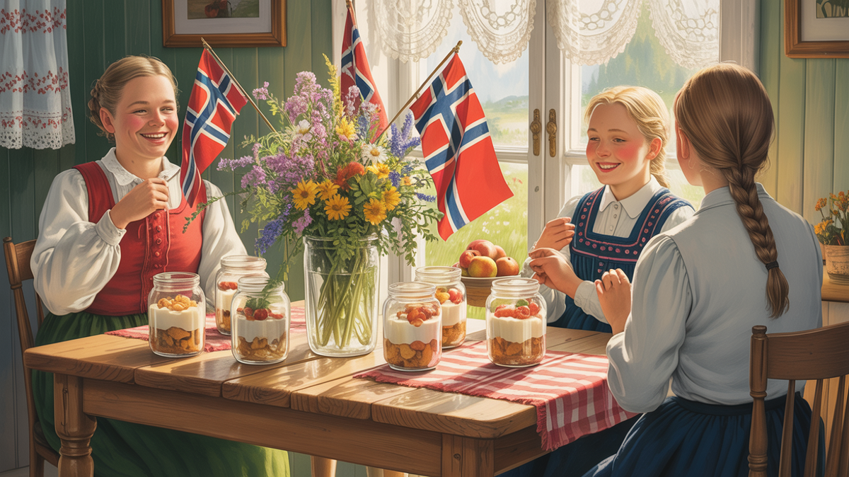 Тильслёрте бондепикер на праздничном столе 17 мая