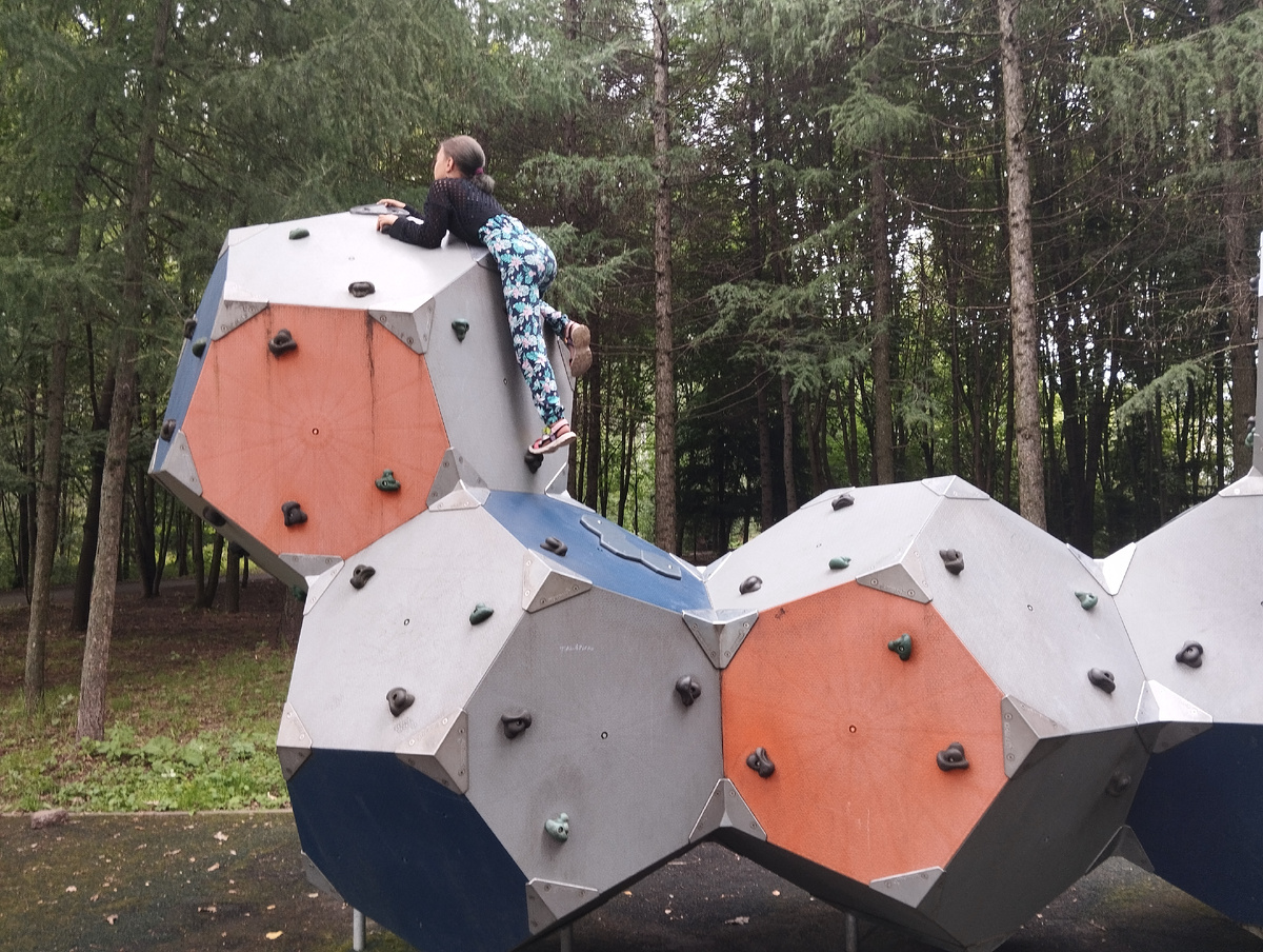 Детская площадка в Лианозовском парке.