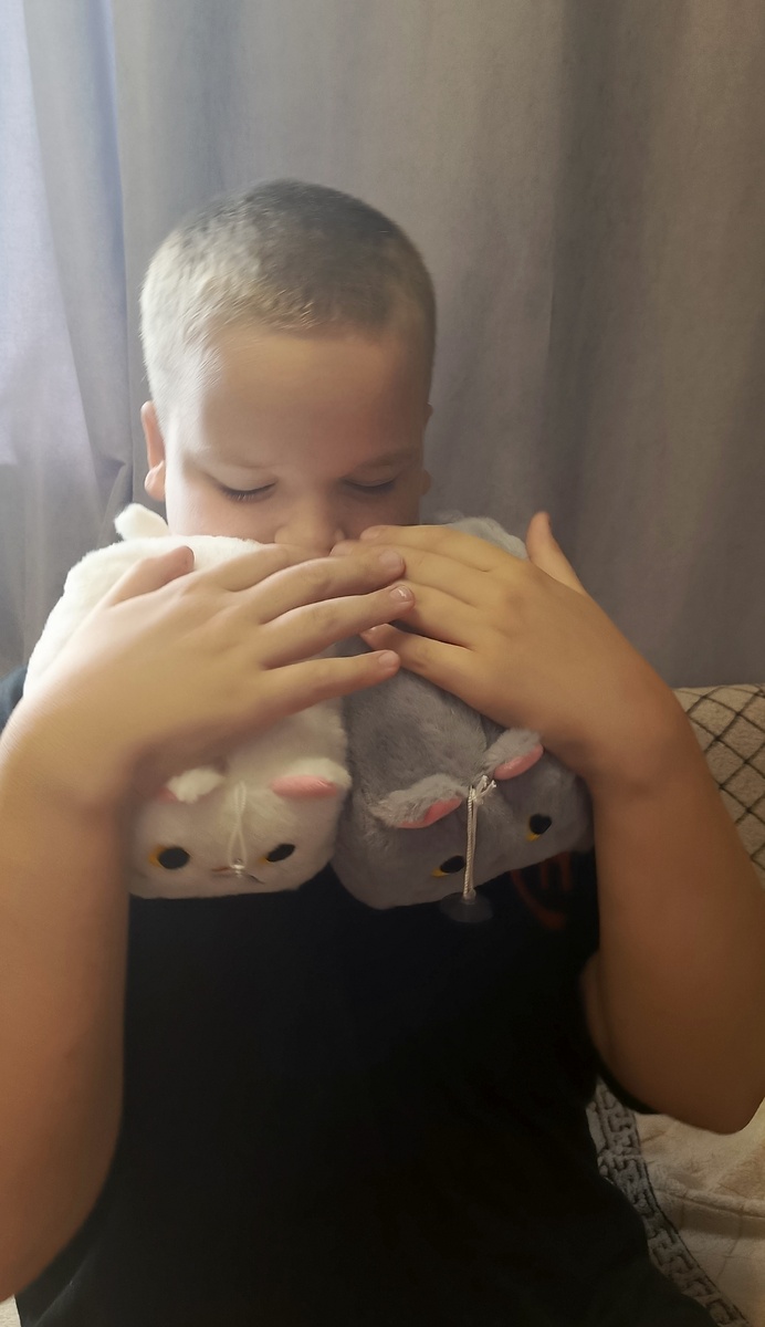 Игрушеньки за сегодня.Этих котиков было два– теперь они наши.