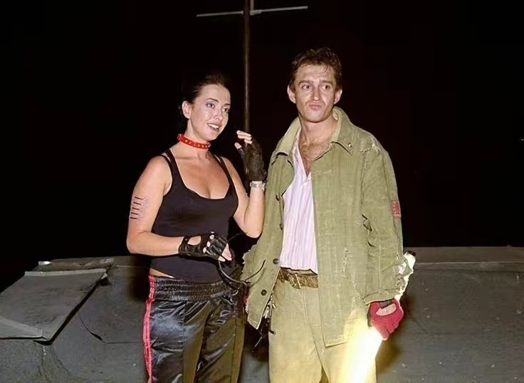 Жанна Фриске и Константин Хабенский на съемках фильма