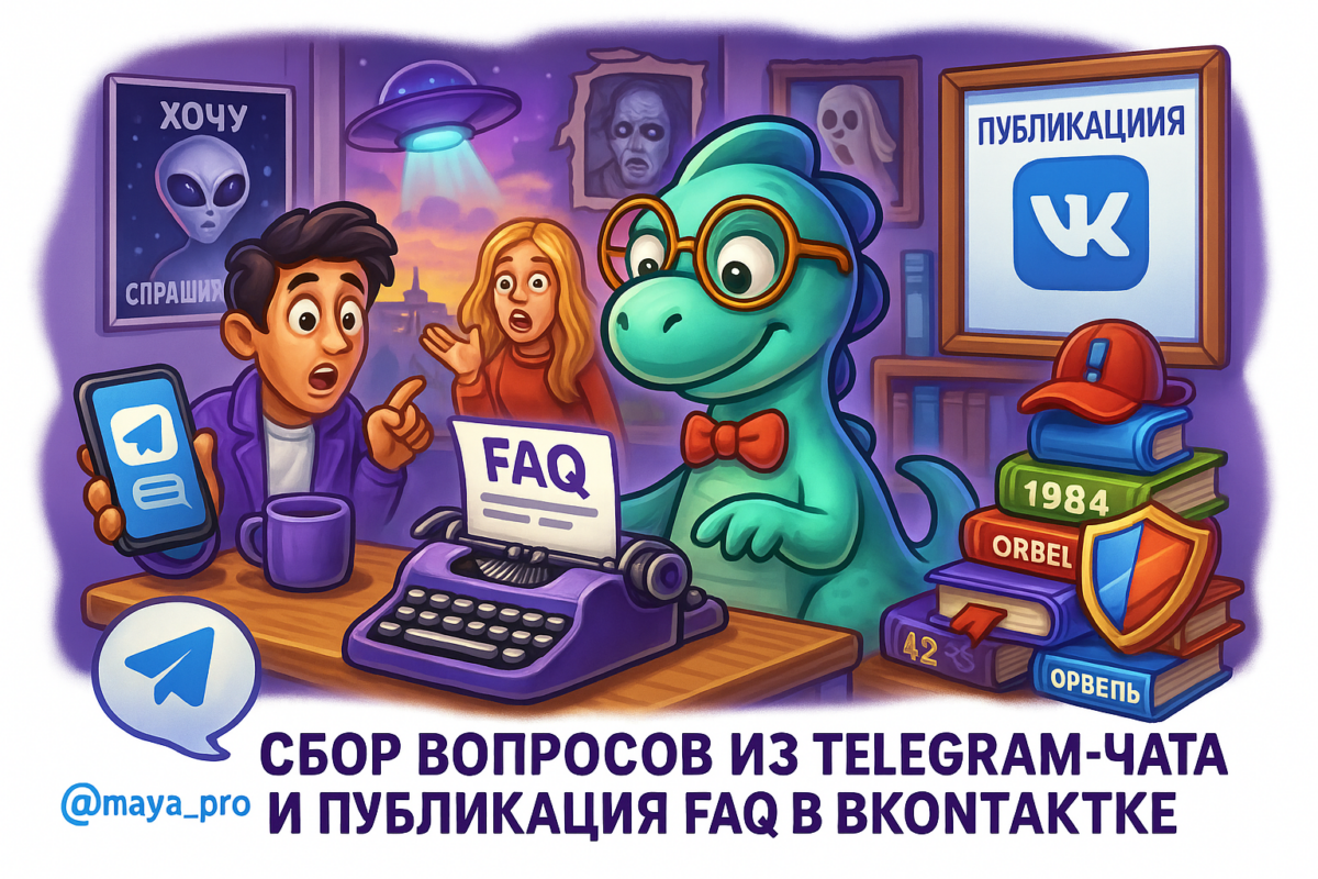    Как собрать вопросы из Telegram и создать FAQ во ВКонтакте: секреты автоматизации и вовлеченности на примерах из жизни Артур Хорошев