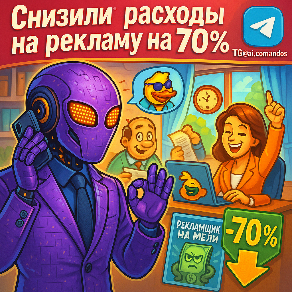    ИИ-таргетолог: Как мы сократили рекламные расходы на 70% и что получили взамен Дмитрий Попов | Comandos.ai
