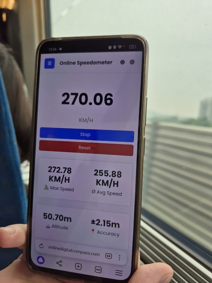 Скриншот с сайта онлайн-спидометра