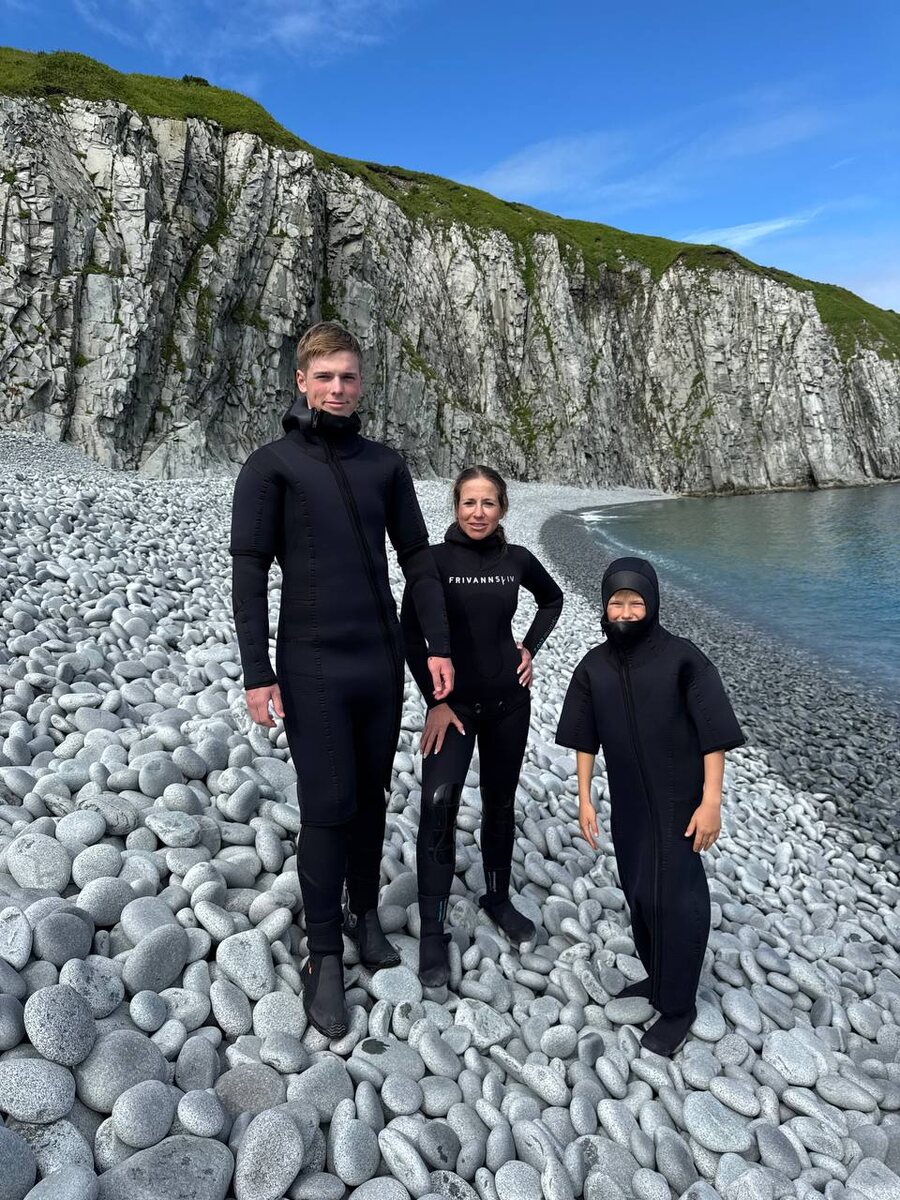 Юлия Барановская с сыновьями