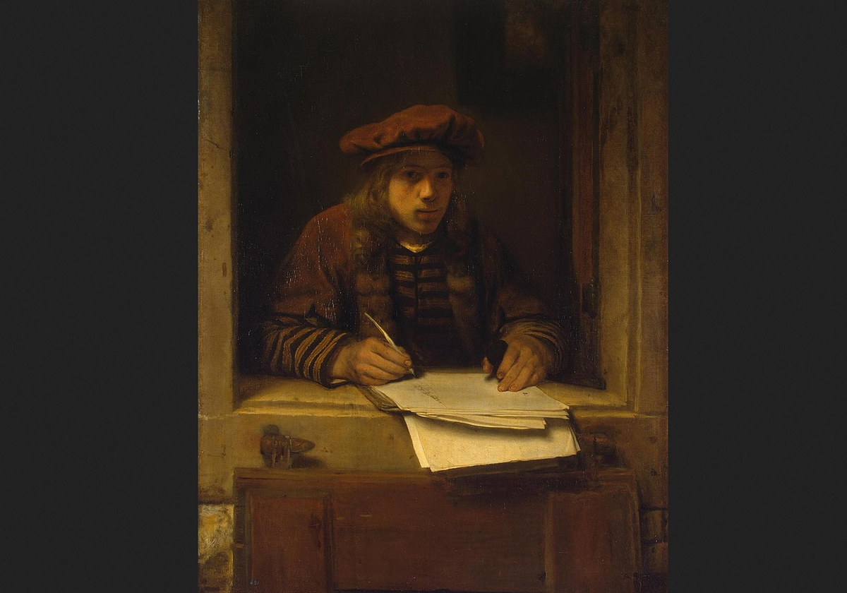 Самюэл ван Хогстратен. "Автопортрет", 1647. 