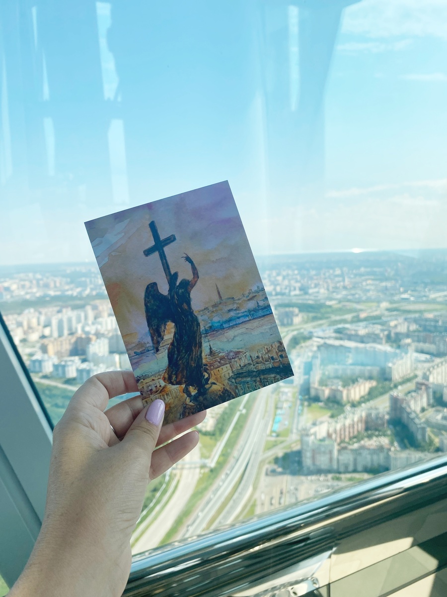 Вид на любимый город с 86-го этажа смотровой площадки Лахта Центра, высота 365 метров.