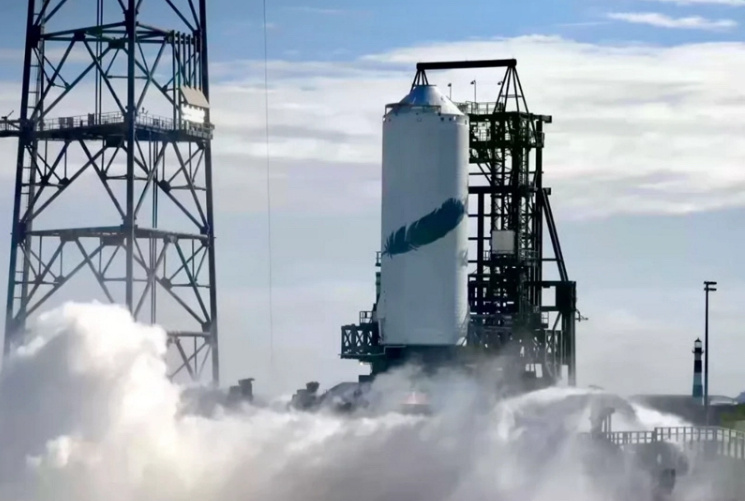 Испытания второй ступени для второго запуска.