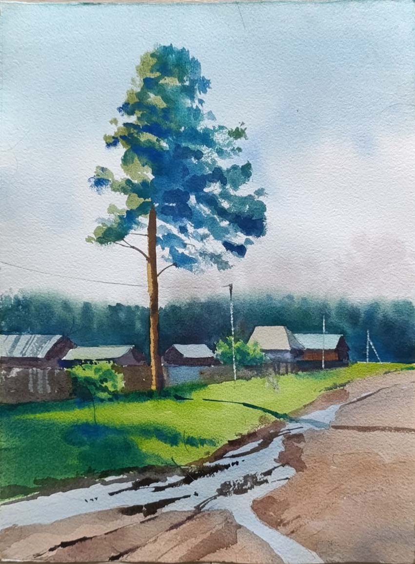 После дождя.