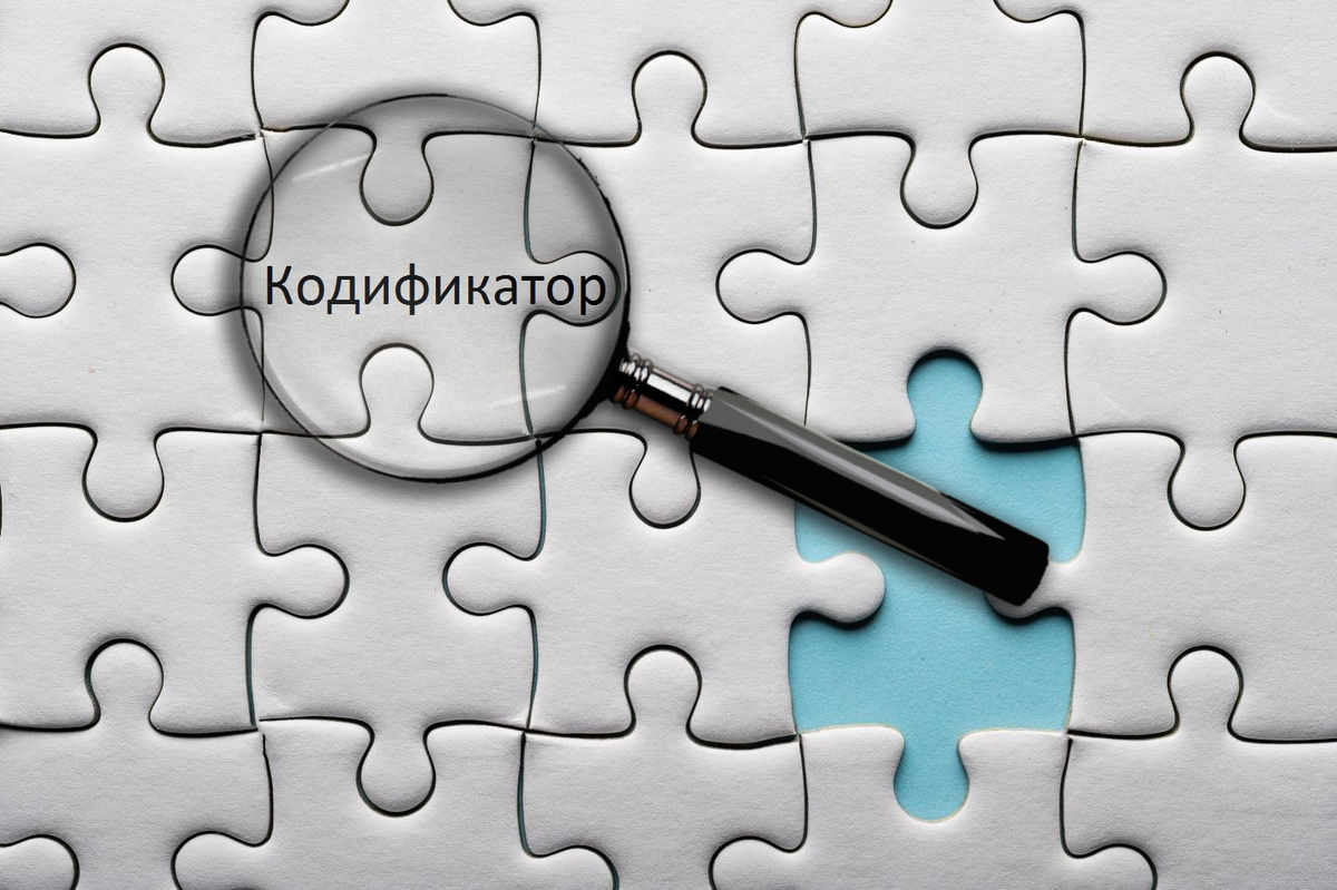 Кодификатор можно представить как пазл из тем и вопросов по всему курсу "Обществознание"