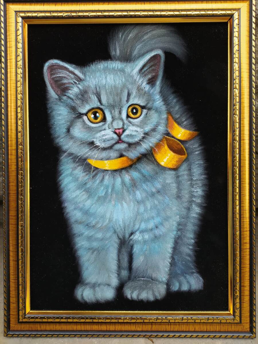 "Дымчатый котик". Автор: Ливинская Г. Г.