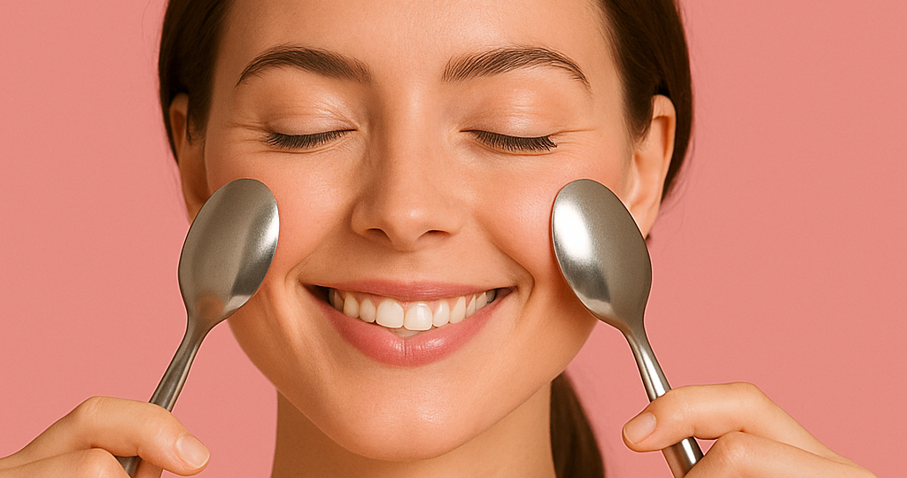 Я делаю массаж лица ложками — эффект лучше, чем от лифтинг-крема