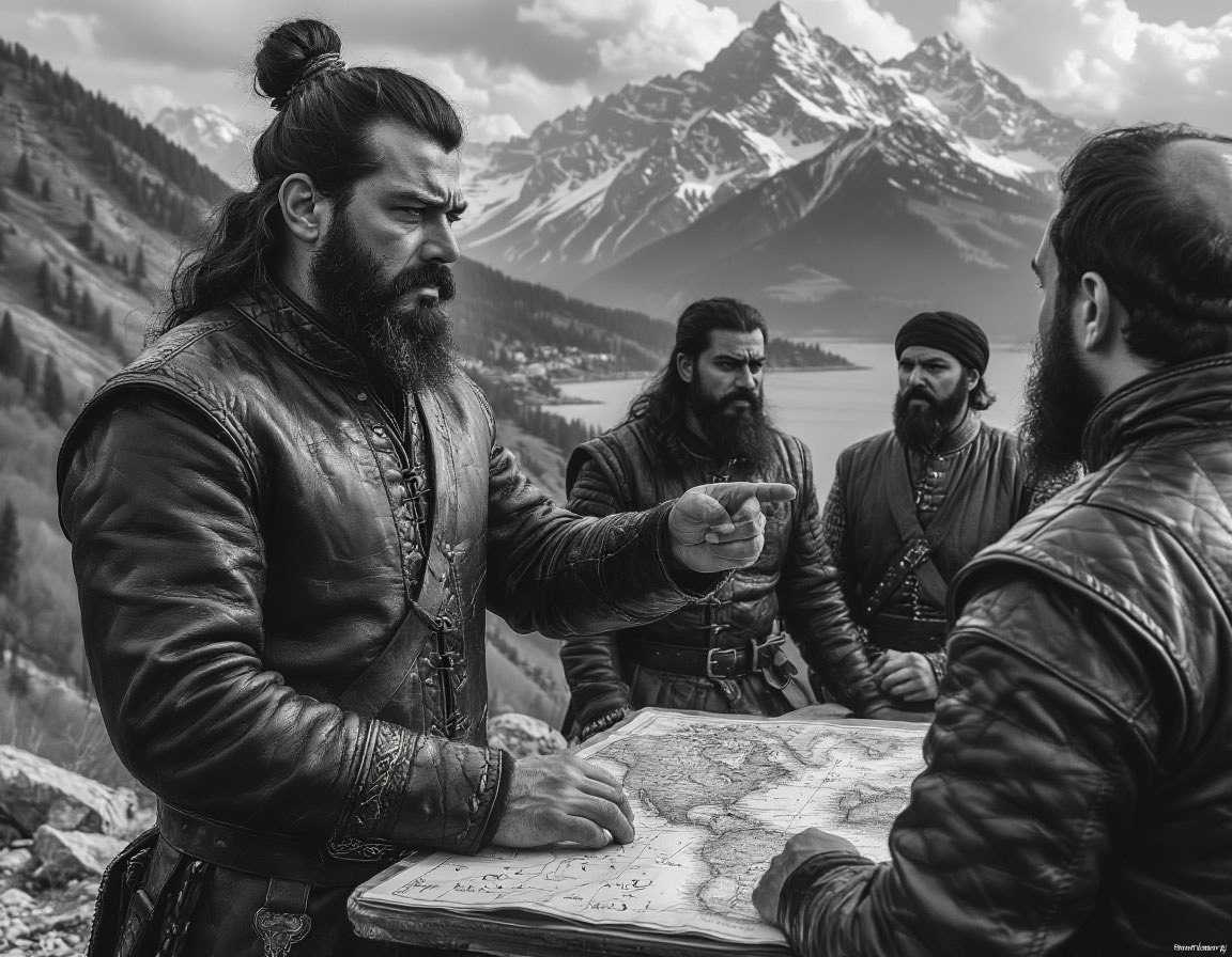 Пират Самса Чавуш советует Осману, как победить рыцарей в горах