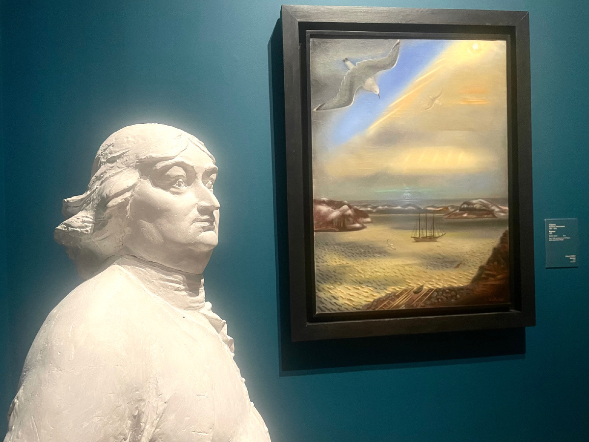 Ян Нейман. Скульптурный портрет Витуса Беринга (1985). Климент Редько. Мурман (1925)